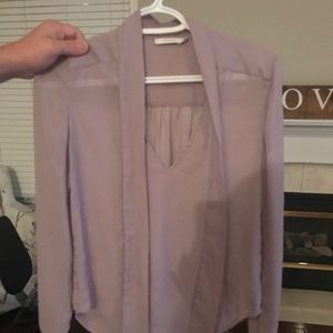 Aritzia Talula tie front blouse